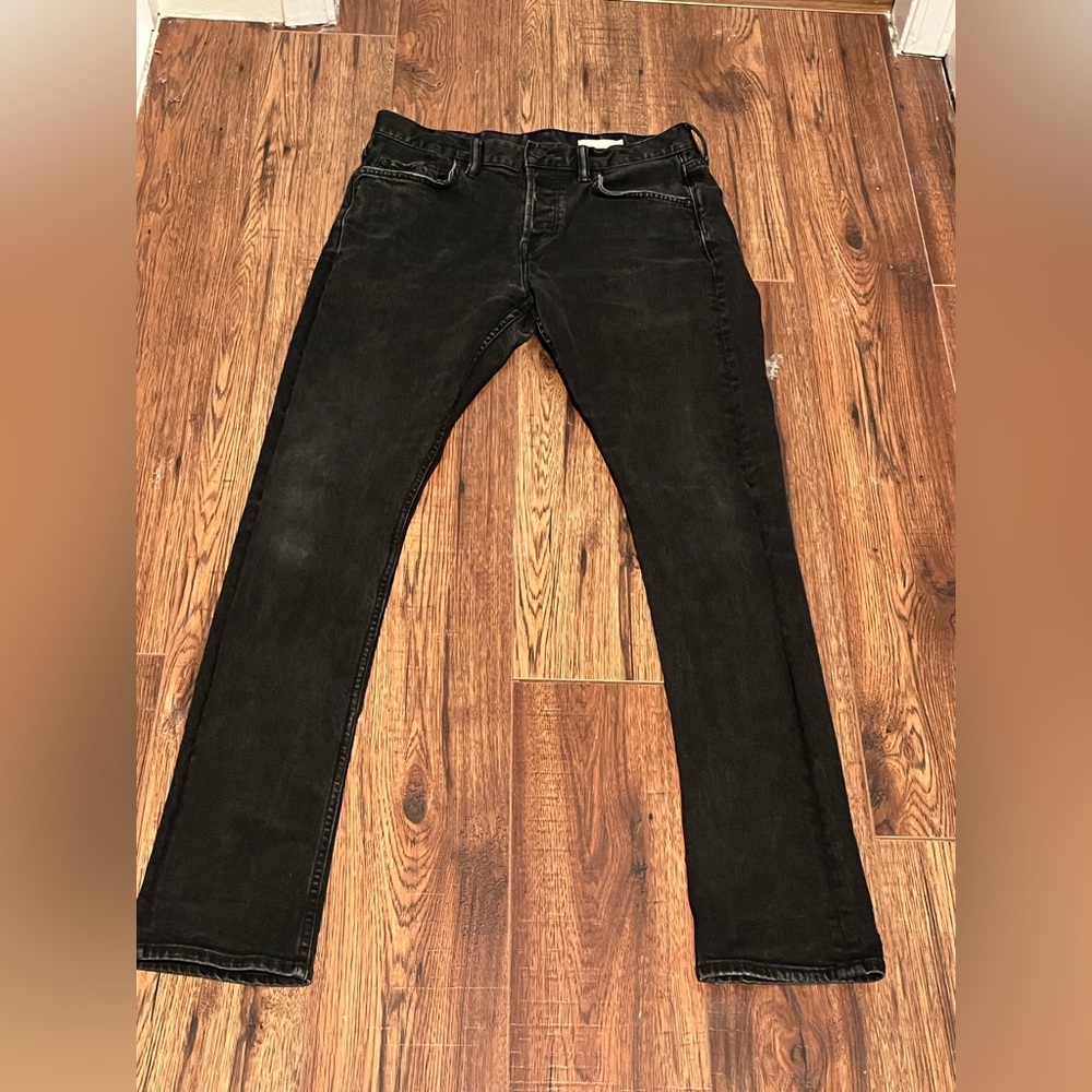 WOMENS ALL SAINTS Black Cigarette Jeans US 6-8 W 32
Button fly
